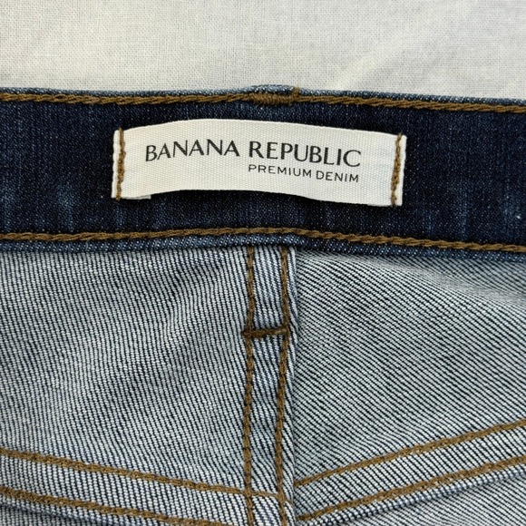 Banana Republic Skinny Ankle Jeans Dark Wash Premium Denim Women's Size 27 - Picture 3 of 14